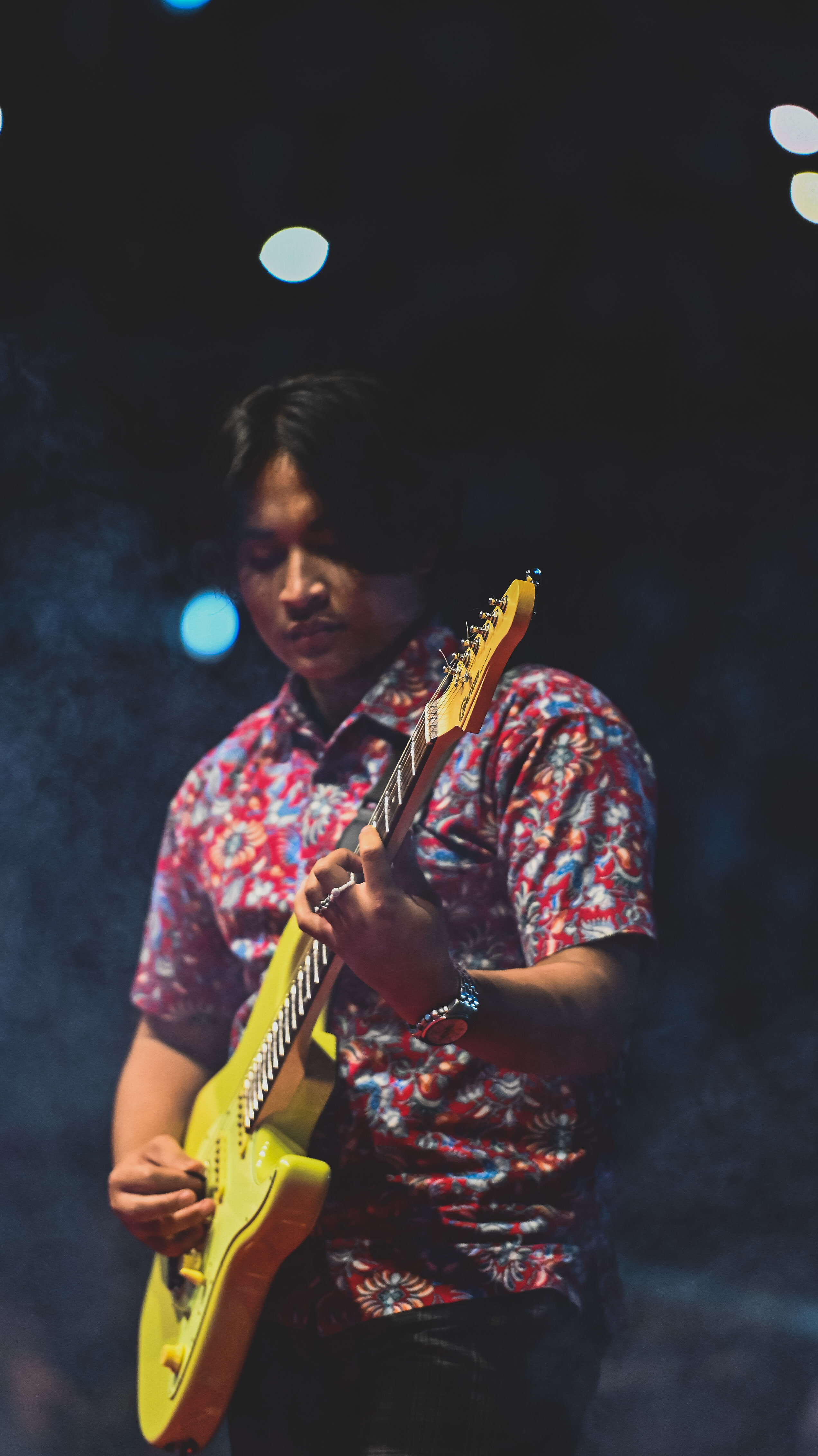 Nde Alfarezi content creator setup - Behind the scenes of TikTok guitar content creation